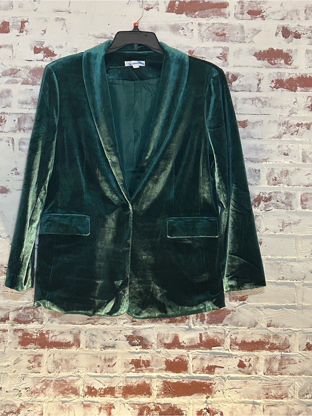 Cato Emerald Green Velvet Blazer Jacket